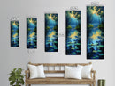 Serene Lake Reflection Framed Canvas Print, Coastal Landscape Art, Lake Tahoe Art, Above Bed Wall Art, Rustic Decor Gift Idea Christmas