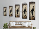 Majestic Whale Painting Framed Canvas Print, Nautical Wall Art, Coastal Decor Living Room Art, Rustic Decor Gift Idea Christmas
