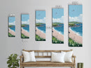 Framed Canvas Print Irish Coastal Art Above Bed Art Nautical Wall Art Ireland Painting Coastal Landscape Ocean Lover's Nautical Decor
