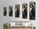Enchanting Witch in Red Accents Painting - Framed Canvas Print for Gothic Wall Art, Witchy Decor, Halloween Gothic Art, Unique Wall Decor