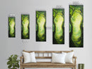 Fantasy Forest Landscape Painting Canvas Print, Tall Narrow Wall Art, Tall and Skinny Painting, Landscape Wall Art, Accent Piece