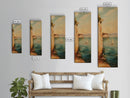 Nautical Seascapes Framed Canvas Print - Sailboat In The Bay - Sailboat Painting - Nautical Art - Coastal Home Decor - Coastal Oil Painting