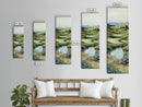 Irish Landscape Art Framed Canvas Print Green Wall Art Vertical Wall Art Above Couch Wall Art Rustic Landscape Art Gift Living