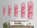 Flowing Pink Fabric Framed Canvas Print Pink Abstract Art Feminine Minimalist Decor Light Pink Wall Art Bedroom Living Room Aesthetic