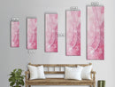 Elegant Pearl Necklace Canvas Print Whimsical Art Long Narrow Wall Art Pink Abstract Art Gift Idea Decorative Jewelry Painting Vertical