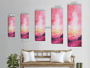 Sunset Gradient Canvas Print - Abstract Pink Orange Wall Art, Sunrise Inspired Minimalist Painting, Bedroom Decor, Above Bed Artwork