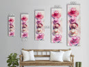 Vertical Hat Art Canvas Print Pink Abstract Fashion Painting Living Room Decor Skinny Wall Art Boho Minimalist Gift Idea