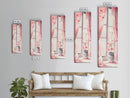 Sunlit Cherry Blossoms by Window Canvas Print, Whimsical Pink Botanical Wall Art, Rustic Aesthetic Decor, Bedroom or Living Room Accent