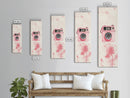 Retro Pink Camera Canvas Print Whimsical Wall Art Photography Lover Gift Living Room Art Vertical Pink Abstract Minimalist