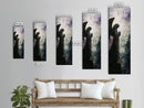 Praying Angel Silhouette Framed Canvas Print Angel Art Prints Gothic Wall Art Moody Art Vertical Living Room Spiritual Decor