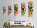 Vibrant Fruit Canvas Print with Grapes and Apples, Fall Rustic Kitchen Art, Farmhouse Vertical Living Room Wall Decor