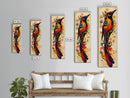 Bold Bird Design Framed Canvas Print Vibrant Peacock Wall Art Modern Whimsical Art Living Room Accent Bird Lover Gift Idea