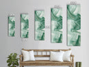 Abstract Green Canvas Print, Botanical Wall Art, Whimsical Minimalist Sage Artwork, Moody Decor for Bedroom or Guest Room, Gift Idea