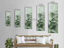 Sage Green Vertical Framed Canvas Print, Abstract Botanical Artwork, Wabi Sabi Minimalist Wall Art, Living Room Decor, Original Artwork