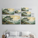 Mountain Landscape Pine Tree Canvas Print Nature Art Zen Wall Art Rustic Decor Horizontal Artwork Bedroom Above Couch Wall Art