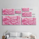 Soft Rose Canvas Print, Light Pink Abstract Art of Petals with Minimalist Style, Feminine Wall Decor for Living Room or Bedroom
