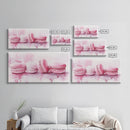 French Macaron Canvas Print | Pink Kitchen Wall Art | Food Inspired Artwork | Framed Pastel Dessert Art | Unique Dining Room Decor