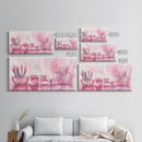 Makeup Brushes Still Life Canvas Print Light Pink Wall Art Dorm Decor Wabi Sabi Art Gift Idea Living Room or Vanity Artwork