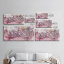 Regal Crown Painting Framed Canvas Print Goddess Art Print Pink Abstract Art Light Pink Wall Art Bedroom Decor Unique Gift Idea