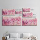 Sheet Music Canvas Print | Musical Wall Art, Whimsical Art, Light Pink Wall Art, Artistic Decor, Bedroom Art, Living Room Wall Decor