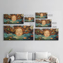 Surreal Dreamscape Framed Canvas Print Whimsical Art Featuring Floral Fantasy Unique Gift Idea Bedroom Wall Art Boho Inspired Artwork