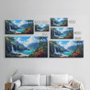 Waterfall Paradise Canvas Print Hawaii Art Coastal Wall Art Above Sofa Decor Rustic Landscape Painting Living Room Art Gift Idea