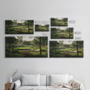 Green Golf Landscape Canvas Print Panoramic Rustic Decor Above Sofa Art Horizontal Artwork Gift Idea Living Room Wall Art