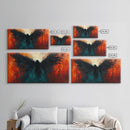 Phoenix Metal Inspired Framed Canvas Print with Bold Moody Art Stunning Southwest Wall Art for Bedroom or Living Room