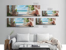 Oceanic Retreat Canvas Print Coastal Decor Nautical Seascape Painting Minimalist Zen Wall Art Relaxing Bedroom Horizontal Artwork