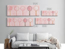 Minimalist Mirrors Framed Canvas Print Light Pink Wall Art Geometric Art Whimsical Art Modern Bedroom Decor Skinny Wall Art