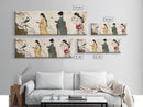 Cherry Blossom Canvas Print Chinoiserie Wall Art Japanese Minimalist Art Botanical Prints Rustic Artwork Guest Room Decor