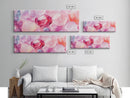 Gemstone Art Canvas Print, Pink Wall Art for Dorm, Light Pink Abstract Art, Whimsical Home Decor, Bedroom or Living Room Gift Idea