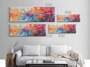 Neurons Framed Canvas Print Science Art Abstract Brain Art Whimsical Modern Wall Decor Perfect for Study Therapy Office Living Room