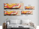 Vibrant Pop Art Skateboard Canvas Print - Abstract Graffiti Wall Art, Retro Colorful Teen Room Decor, Urban Bedroom Accent Piece