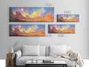 Desert Moonlight Glow Canvas Print, Moody Art, Above Couch Wall Art, Southwest Painting, Bedroom Art, Rustic Wall Decor, Gift Idea