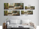 Minimalist Bedroom Serenity Framed Canvas Print, Wabi Sabi Botanical Art, Rustic Farmhouse Bedroom Decor, Light Filled Sage Green Artwork