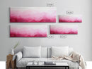 Soft Gradient Canvas Print Horizontal Light Pink Wall Art Minimalist Boho Bedroom Rustic Farmhouse Decor Above Bed Pastel Design