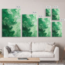 Abstract Sage Green Canvas Print, Modern Wall Art, Minimalist Home Decor, Wabi Sabi Wall Art, Farmhouse Living Room Decor