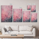 Soft Pink Glow Framed Canvas Print | Cherry Blossom Painting | Light Pink Wall Art | Wabi Sabi Art | Above Sofa Decor | Living Room Art