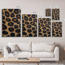 Abstract Leopard Canvas Print, Rustic Animal Print Wall Art, Bedroom Art, Farmhouse Decor, Skinny Tall Art, Gift Idea for Him
