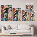 Urban Skater Canvas Print with Graffiti Wall Art and Street Style Design, Perfect for Modern Chicano Art Inspired Decor