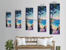 Coastal Cliffs, Nautical Wall Art, Coastal Decor, Ocean Painting, California Poppy Art, Seascape Painting, Canvas Print