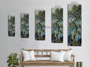 Oak Tree Art, Canvas Print, moody art, botanical prints, farmhouse art, vertical wall art, rustic art, extra wide art, above bed wall art