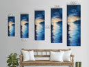 Sunset Over Water, Horizon Painting, Moody Art, Coastal Landscape Art, Guest Room Art, Nautical Decor, Canvas Print