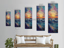Ocean Wave, Coastal Wall Art, Seascape Painting, Surf Wall Art,Extra Wide Art, Bedroom Art, Framed Canvas Print