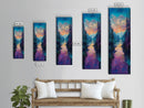 Twilight Mountain, smoky mountain art, pine tree art, framed canvas print, moody art, landscape painting, above bed wall art