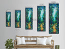 Forest Path Painting, Landscape Painting, Green Wall Art, Pine Tree Art, Above Sofa Art, Framed Canvas Print, Bedroom Art