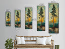 Tall Pine, wabi sabi art, rustic decor, pine tree art, nature inspired, farmhouse art, framed canvas print, above bed art