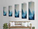 Misty Seascape, Nautical Wall Art, Moody Art, Coastal Decor, Landscape Painting, Canvas Print, Above Bed Wall Art, Gift Idea