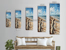 Driftwood beach, coastal landscape art, seascape painting, nautical decor, lake Tahoe art, framed canvas print, rustic wall art